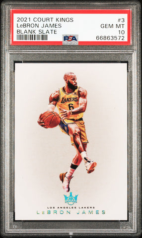 2021 PANINI COURT KINGS BLANK SLATE #3 LeBRON JAMES BLANK SLATE