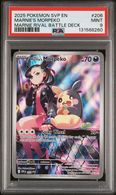 2025 MARNIE'S MORPEKO - POKEMON SVP EN-SV BLACK STAR PROMO (PSA MINT 9)