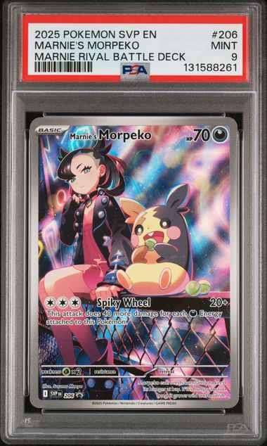 2025 MARNIE'S MORPEKO - POKEMON SVP EN-SV BLACK STAR PROMO (PSA MINT 9)
