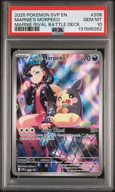 2025 MARNIE'S MORPEKO - POKEMON SVP EN-SV BLACK STAR PROMO (PSA GEM MT 10)