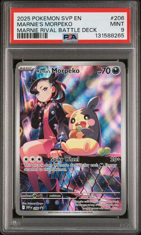 2025 MARNIE'S MORPEKO - POKEMON SVP EN-SV BLACK STAR PROMO (PSA MINT 9)
