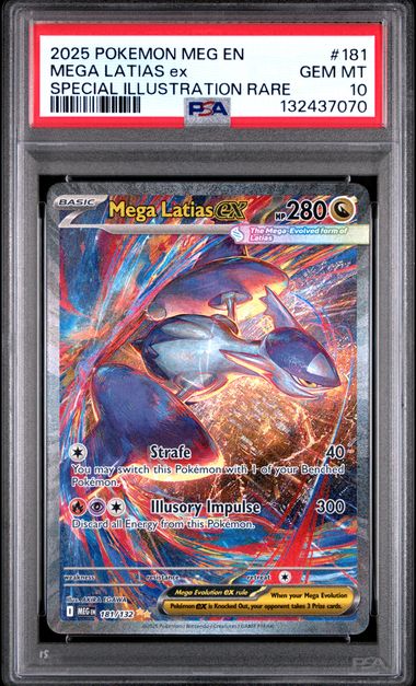 2025 MEGA LATIAS ex - POKEMON MEG EN-MEGA EVOLUTION (PSA GEM MT 10)