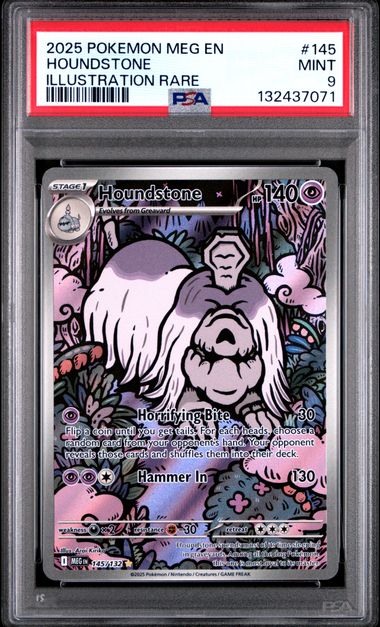 2025 HOUNDSTONE - POKEMON MEG EN-MEGA EVOLUTION (PSA MINT 9)