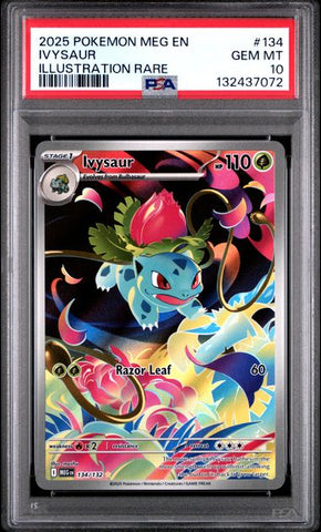 2025 IVYSAUR - POKEMON MEG EN-MEGA EVOLUTION (PSA GEM MT 10)