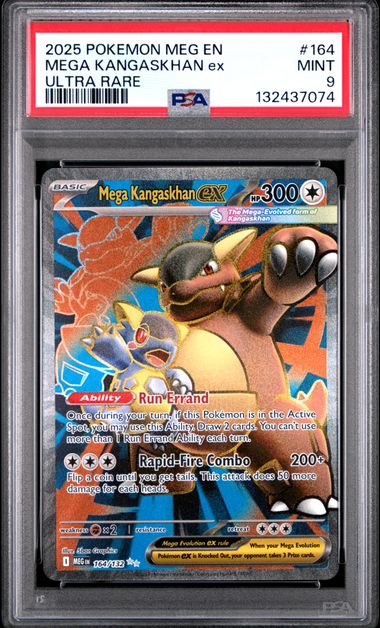 2025 MEGA KANGASKHAN ex - POKEMON MEG EN-MEGA EVOLUTION (PSA MINT 9)