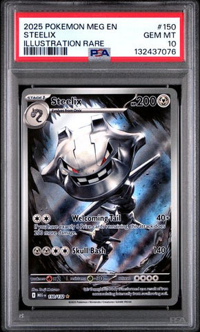 2025 STEELIX - POKEMON MEG EN-MEGA EVOLUTION (PSA GEM MT 10)