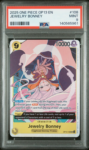 2025 One Piece Op13-Carrying On His Will #108 Jewelry Bonney PSA 9