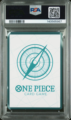 2025 One Piece Op13-Carrying On His Will Don!! Card Alternate Art-Gold PSA 10 - Back